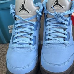 Jordan 5 Unc Blue.  Jordan 3 Black Cat 