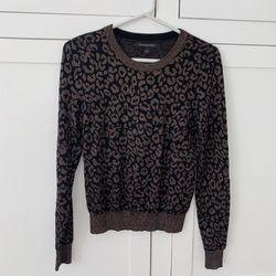 Banana Republic Cheetah Metallic Gold Bronze Top