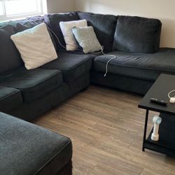 L Shape Couch With  Bed  In It