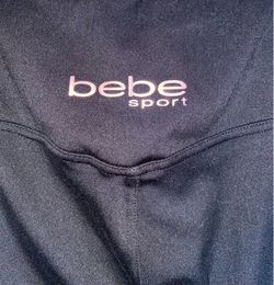 Bebe Sport Black High-Waisted Leggings with Pockets (Size small)