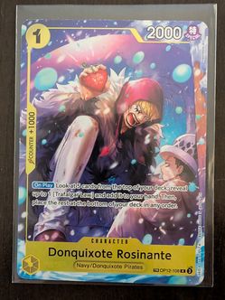 One piece OP12 Treasure Rare TR Donquixote Rosinante op12-108 Card Game