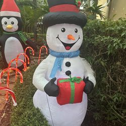 Christmas inflatable snowman 5ft