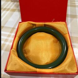 NEW Green Natural Jade 6”,7” ,8” inch Bangles SALE $80 each 🍀