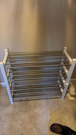 Set of two shoe racks
