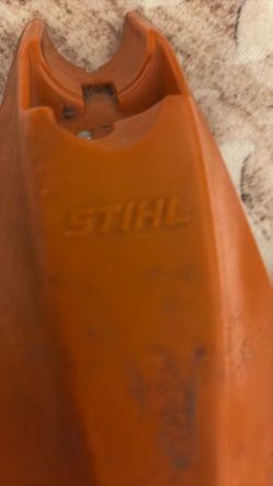 Still Whittier parts, one bush, hog blade, and one Whittier cover and one Whittier strap brand new bin used couple times Still Whittier parts, one bus