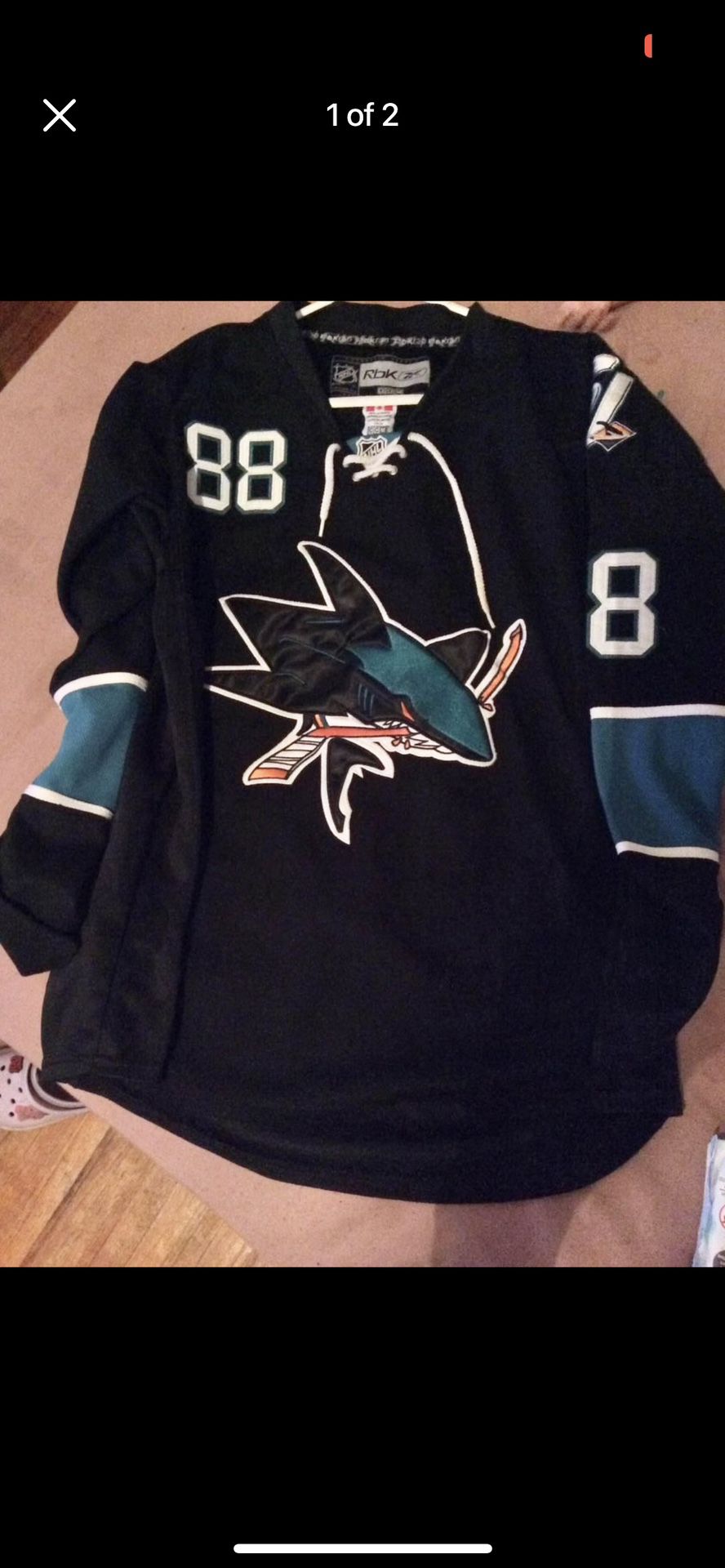 (in Wichita KS)Sharks NHL Hockey Jersey 