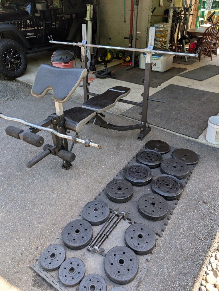 Weight Bench & Weights!