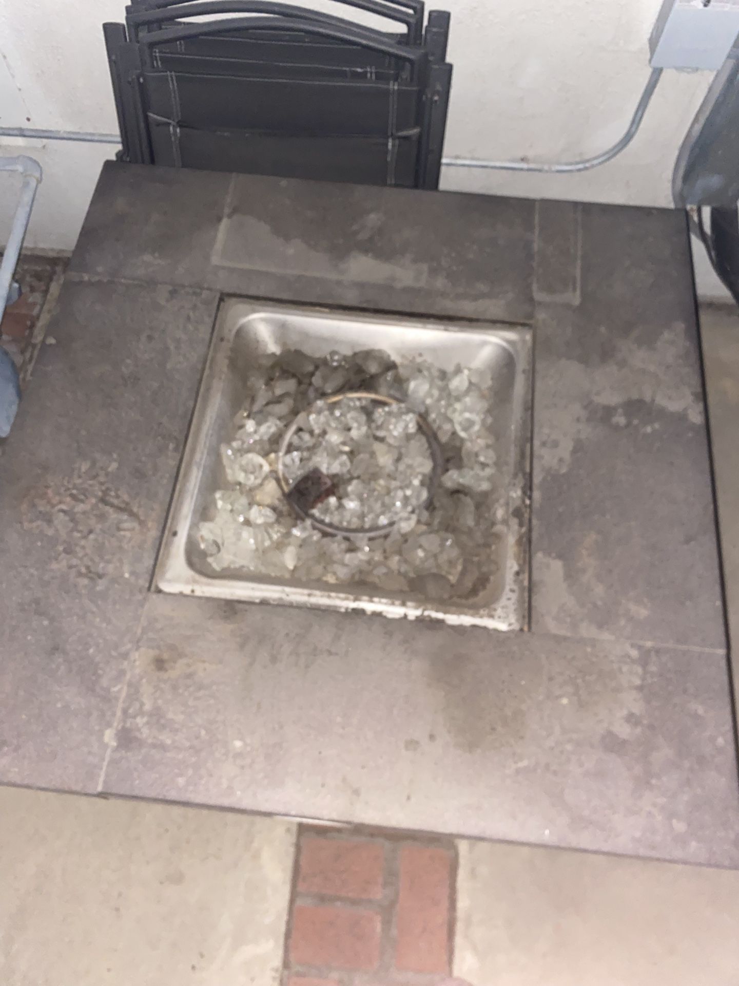 Metal Propane Patio Table
