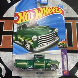 Hot Wheels La Troca green & white truck #hotwheelscollector 