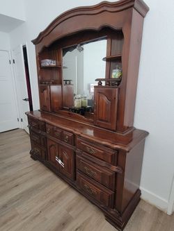 Vintage Solid Wood Dresser