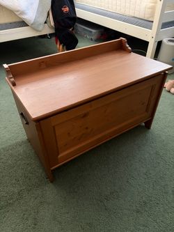IKEA Leksvik wooden storage box or toy chest