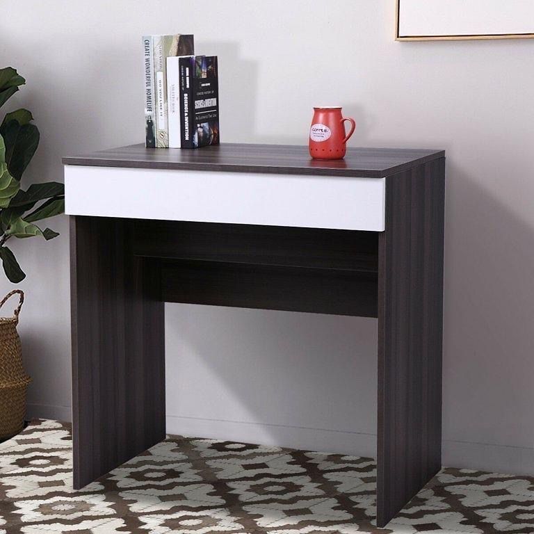 New Convertible Vanity Table Makeup Desk with Flip-up Mirror & Hidden Storage