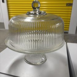 Elegant Cake Plate/Punch Bowl