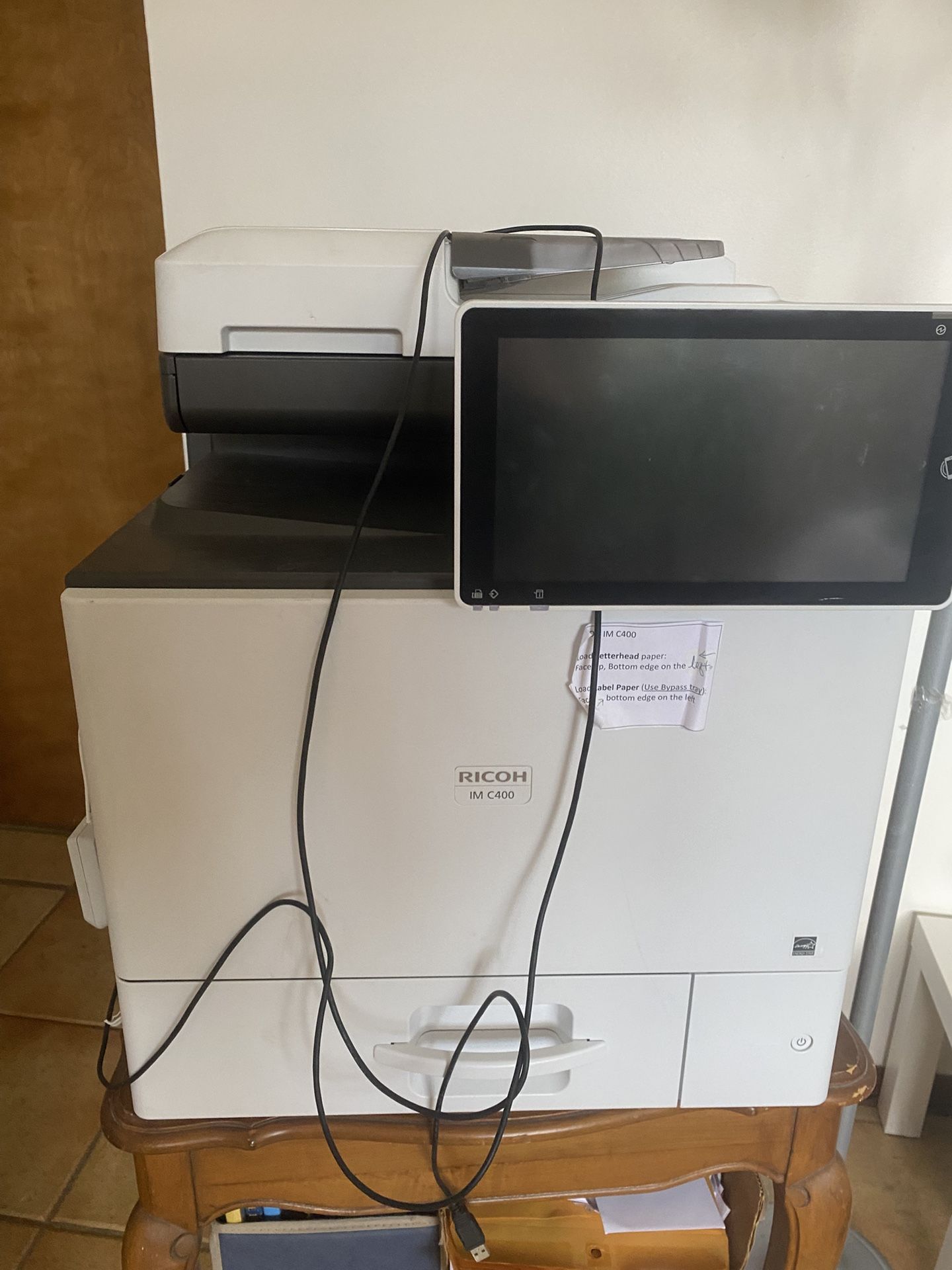 Ricoh IM C400 Color Laser Printer + 7 Toner Cartridges