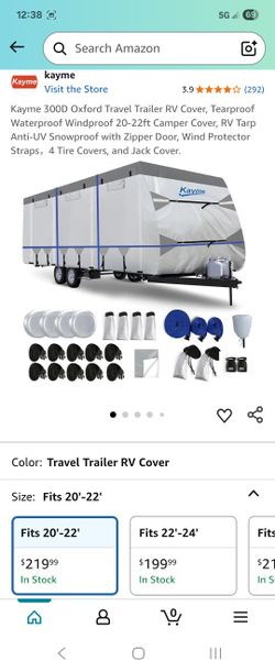Kayme 300D Oxford Travel Trailer RV Cover