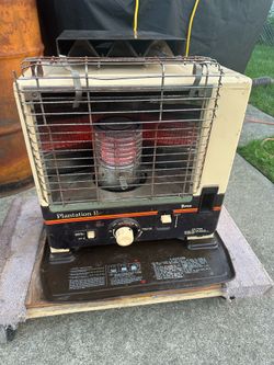 Vintage Kerosene Heater with Electric Blower