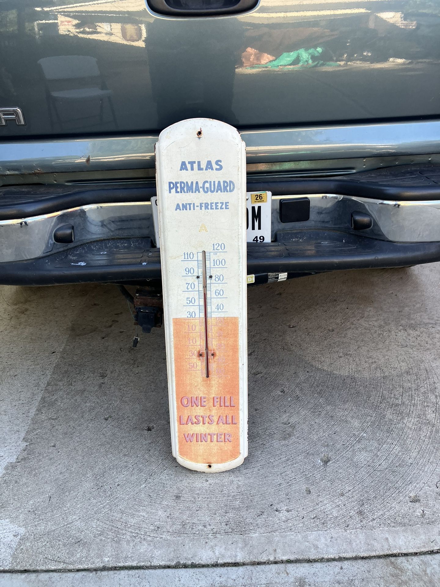 Vintage Atlas Perma-guard Sign