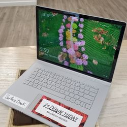 Microsoft Surface Book 2 (Core i7-8650U/ 16GB / 256GB/ NVIDIA GeForce GTX 1060)- $1 Down Today - NO CREDIT Needed