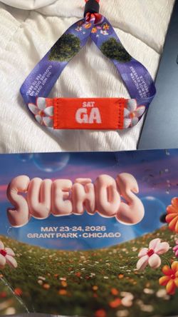 Saturday GA Sueños ticket wristband