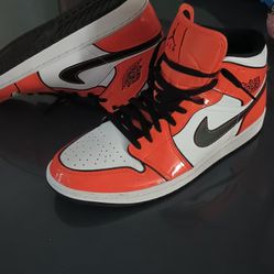 Orange Air Jordans 