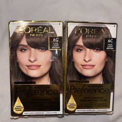 2 Loreal Hair Dye Cool Light Brown