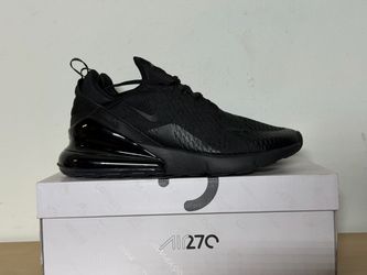 NIKE Air Max 270 Triple Black Sneakers AH8050-005 Men's Size 12 Worn 1x Casually