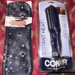CONAIR Straightener With Carry Case  NEW 