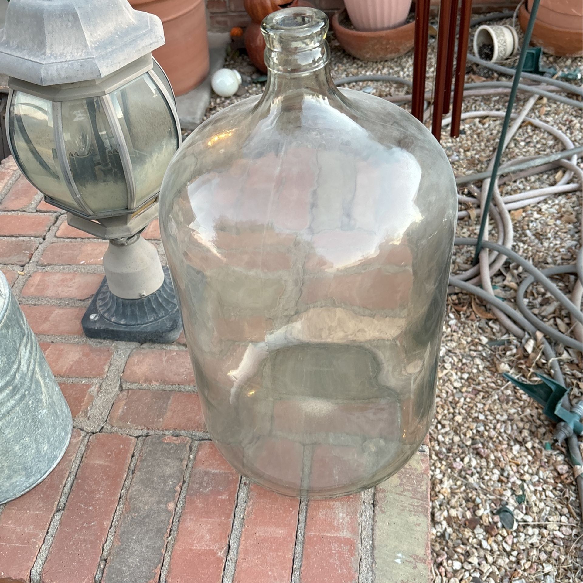 Six Gallon Glass Water Jug Antique