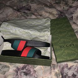 gucci slides . ( price is negotiable )