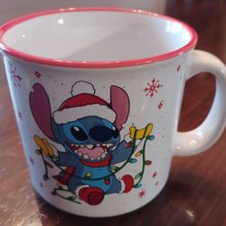 Disney's Stitch Christmas Lights Mug