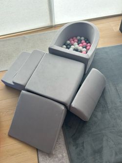 Kids Foam Play Sofa Set with Ball Pit