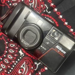 Nikon Tele Touch 35mm Point-and-Shoot Film Camera