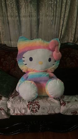 Big Rainbow Hello Kitty Plushy