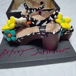 Flowery  Betsy Johnson heels.