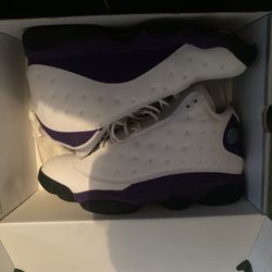 Jordan 13’s Purple, White, Yellow 