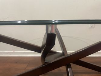 Round Glass Top Coffee Table