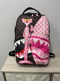 Sprayground Pink Panther Vandal By Design Backpack Limited Edition Shark Bookbag