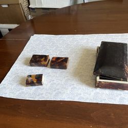 Antique Match Box And Jewelry Box 