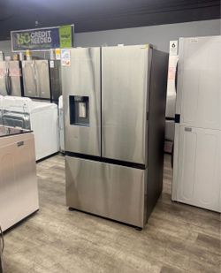 Samsung - 31 Cu Ft Mega Capacity French Door Refrigerator With External Water Dispenser & Icemaker - Stainless steel ✨