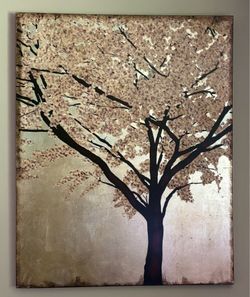 Large Cherry Blossom Tree Painting