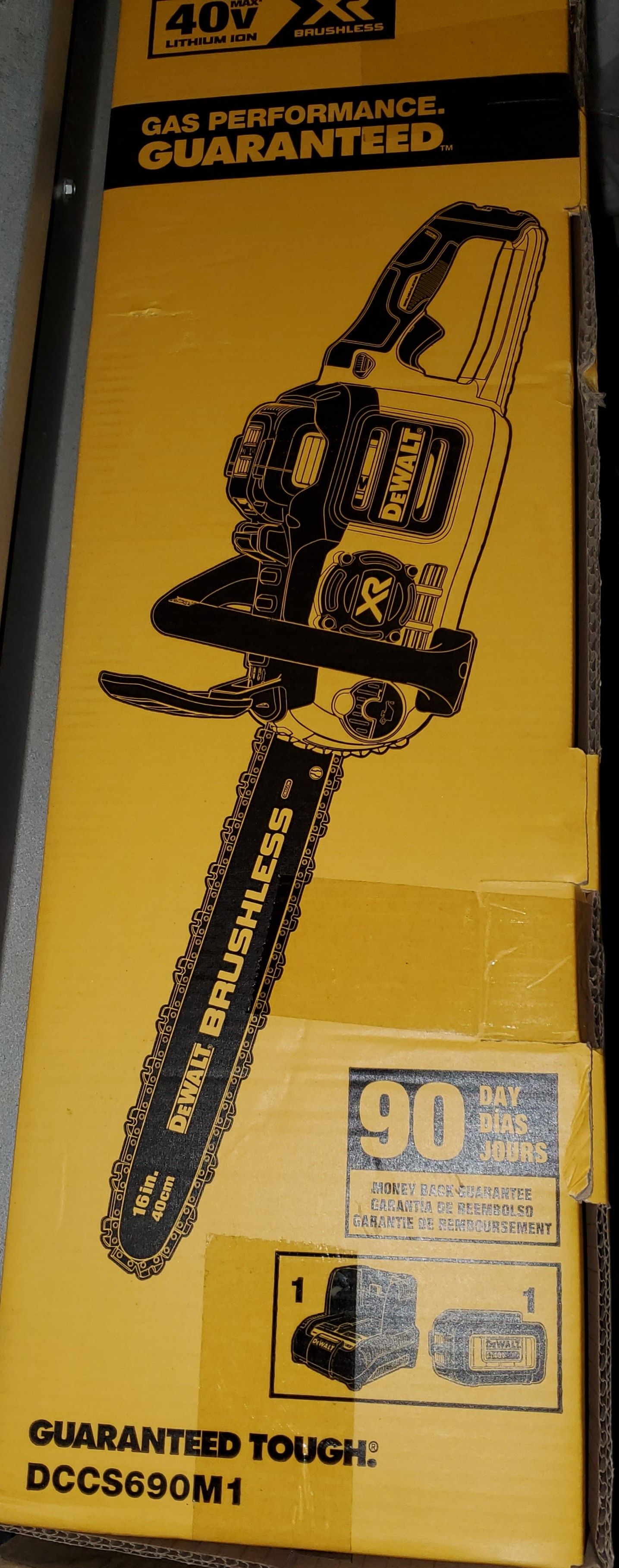 Dewalt 40V MAX XR Brushless 16 in. Chainsaw