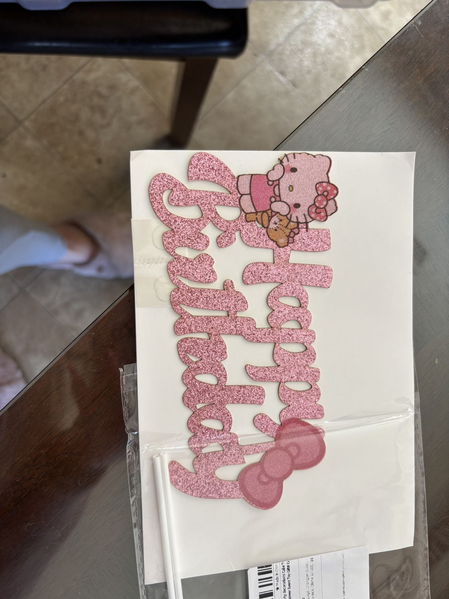 Hello Kitty Cup Cake Topper & Cake Topper