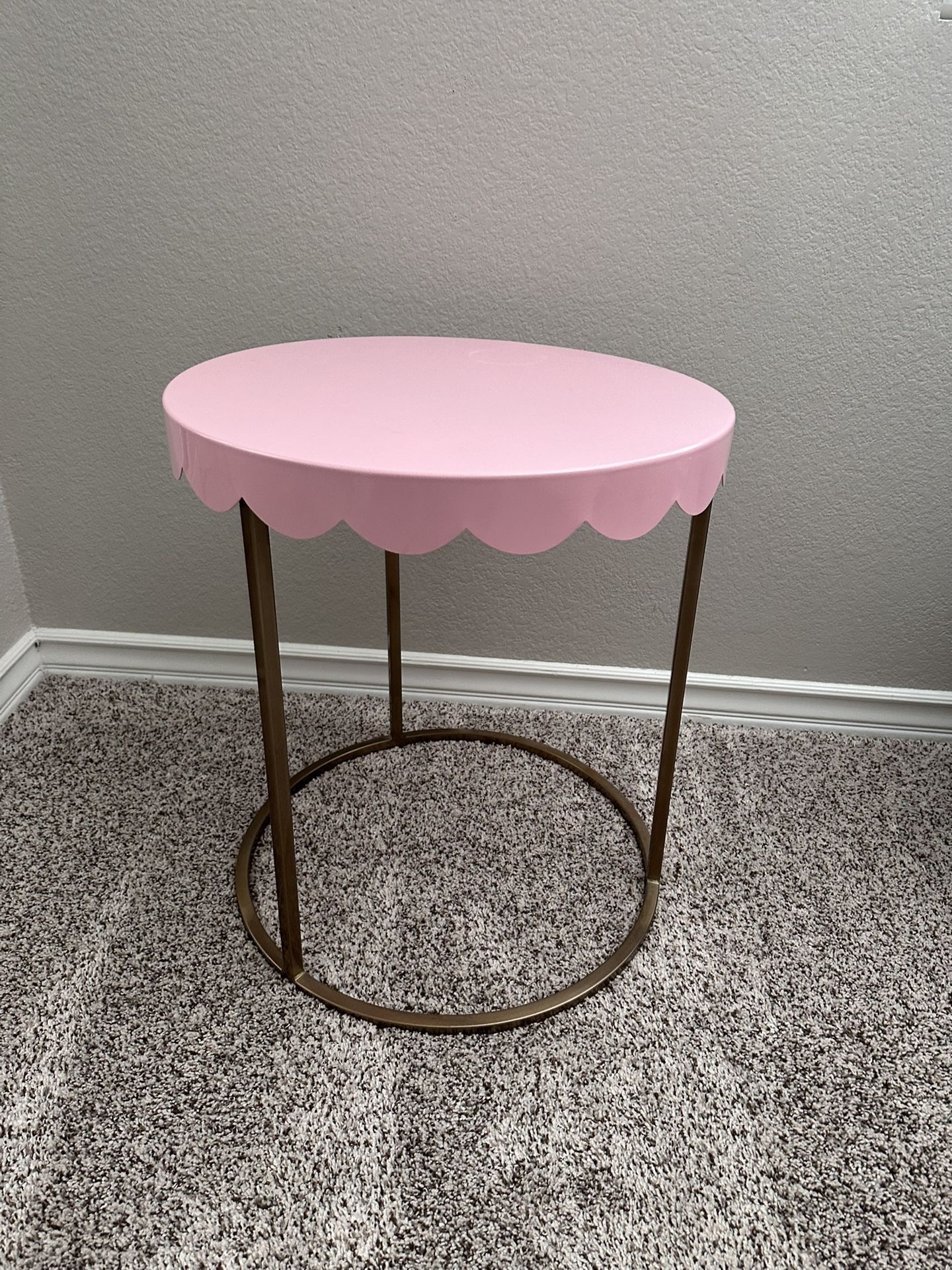 Pink And Gold End table 