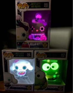 Funko Pop Hello Kitty Spooky #155 Cinnamoroll Spooky #156 Keroppi Spooky #157 GITD Lot