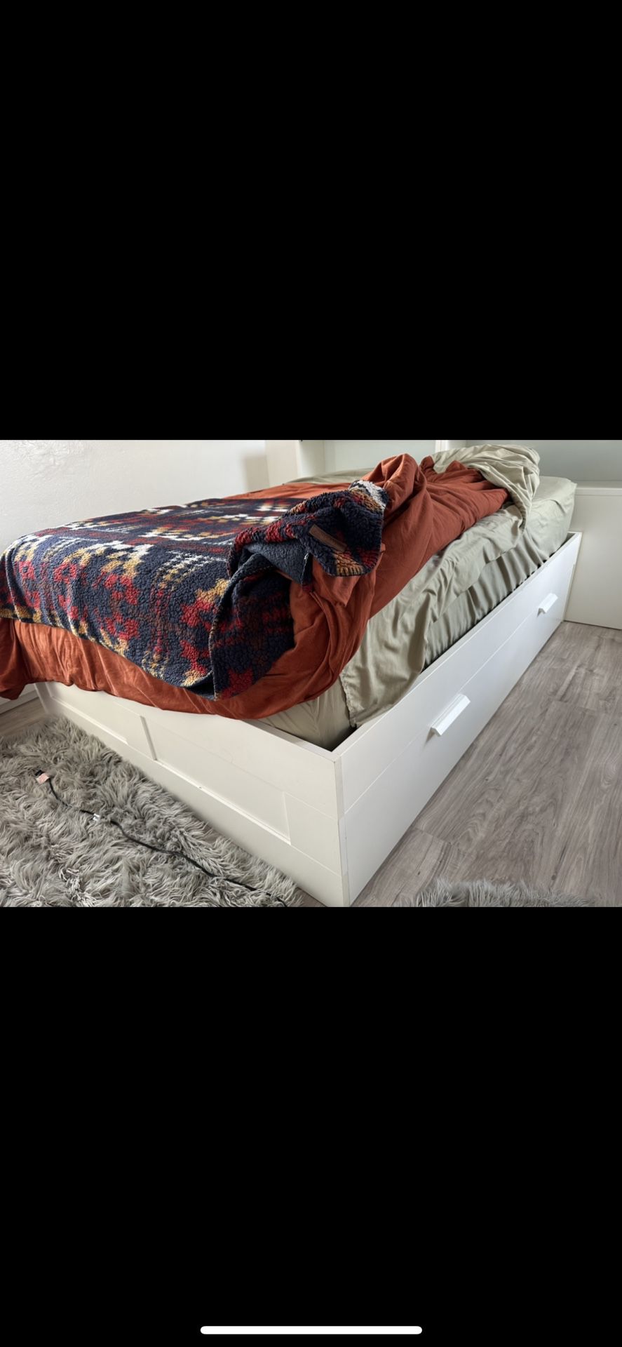IKEA BRIMNES Queen bed frame