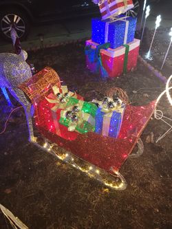 Christmas Sleigh Lighted