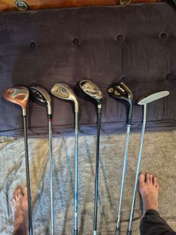 Top name Professional golf clubs Hybrids, Irons, Woods, Drivers, and Putters, all the Big names