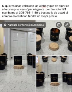 Velas elegante de olor rico para la casa