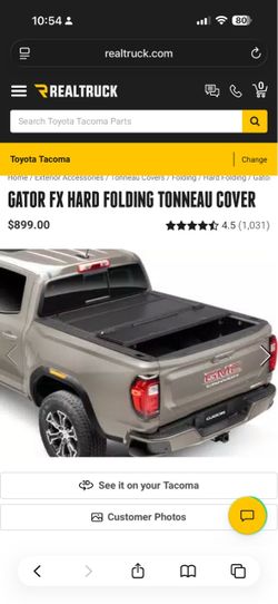 Gator FX Hard Folding Tonneau Cover for a Tacoma 2016-2024