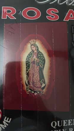 Red Virgin Mary Rose Blanket
